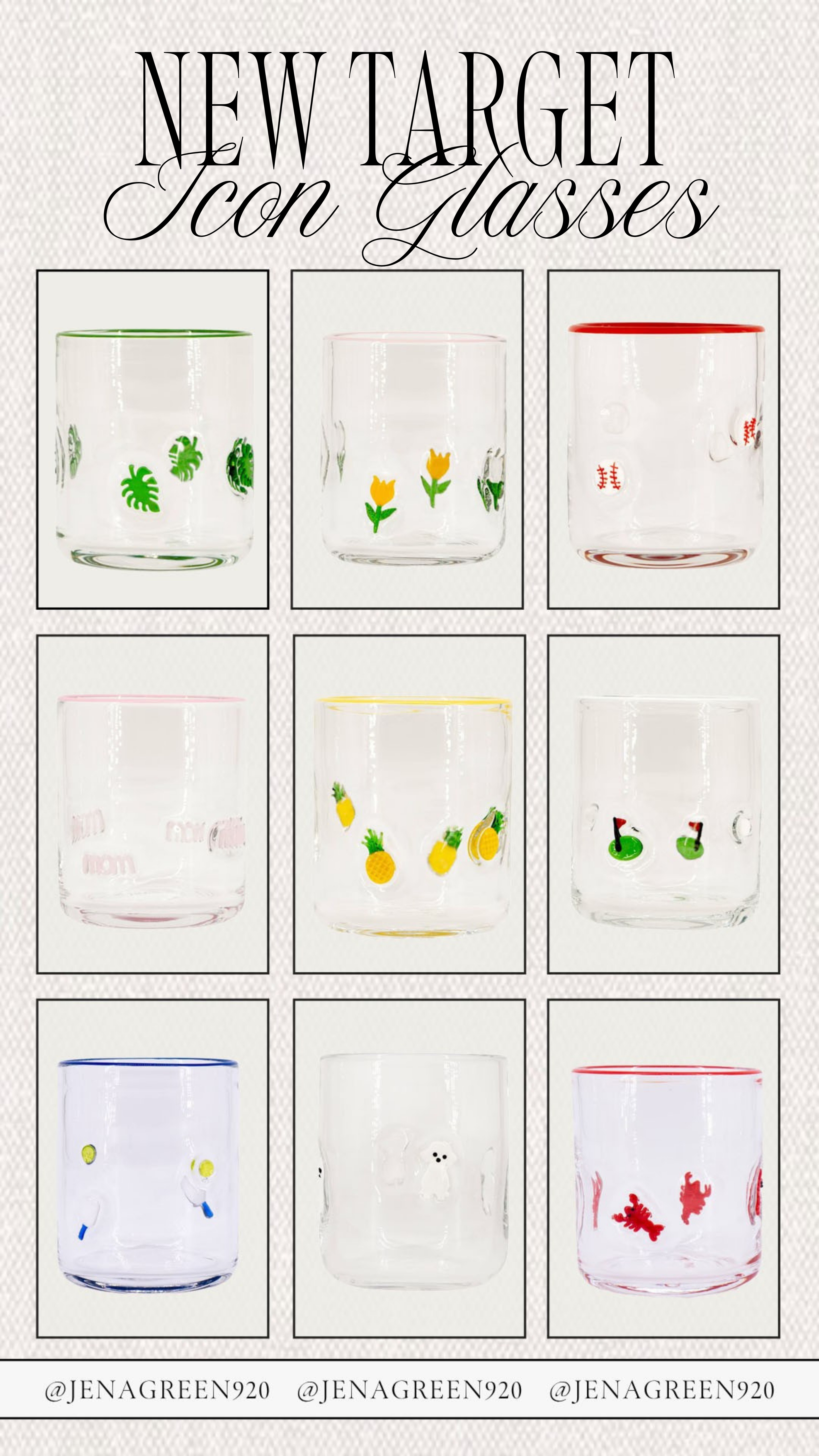 Target Icon Glasses | Spring Icon Glasses | Spring Cups | Anthropologie Look for Less 

 #LTKSeasonal #LTKHome