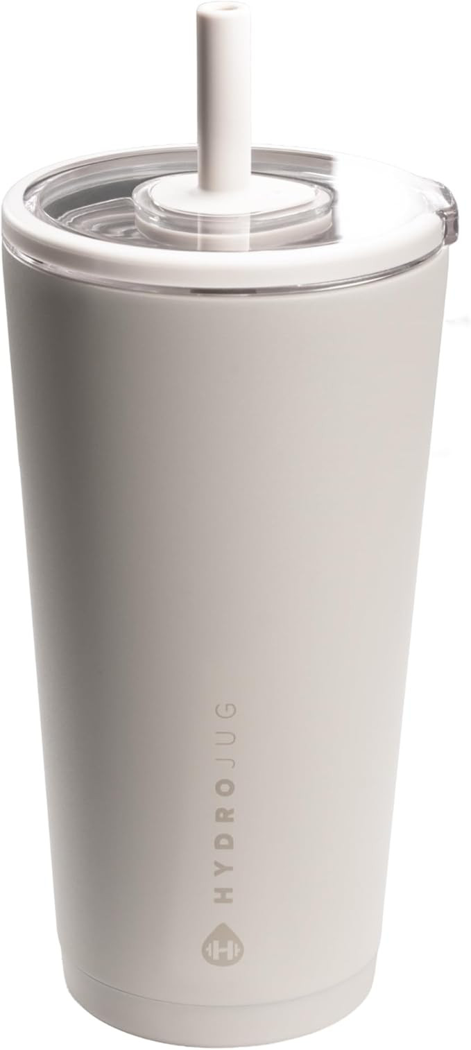 HydroJug Everyday Tumbler 20 oz – Ceramic-Lined Insulated Tumbler with Straw and Soft-Touch Lid... | Amazon (US)