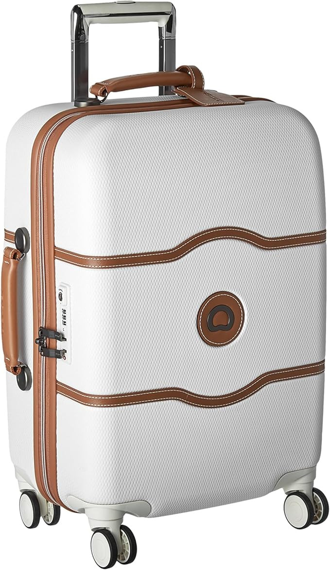 DELSEY PARIS Chatelet Hard+ Hardside Luggage with Spinner Wheels, Angora, Carry-on 21 Inch | Amazon (US)