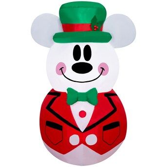 Disney 3.5-ft Lighted Mickey Mouse Christmas Inflatable | Lowe's