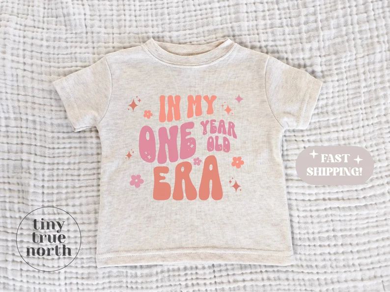 One Year Old Era Shirt - First Birthday Shirt Girls -  1st Birthday Shirt - One Year Old Tee - Fi... | Etsy (US)