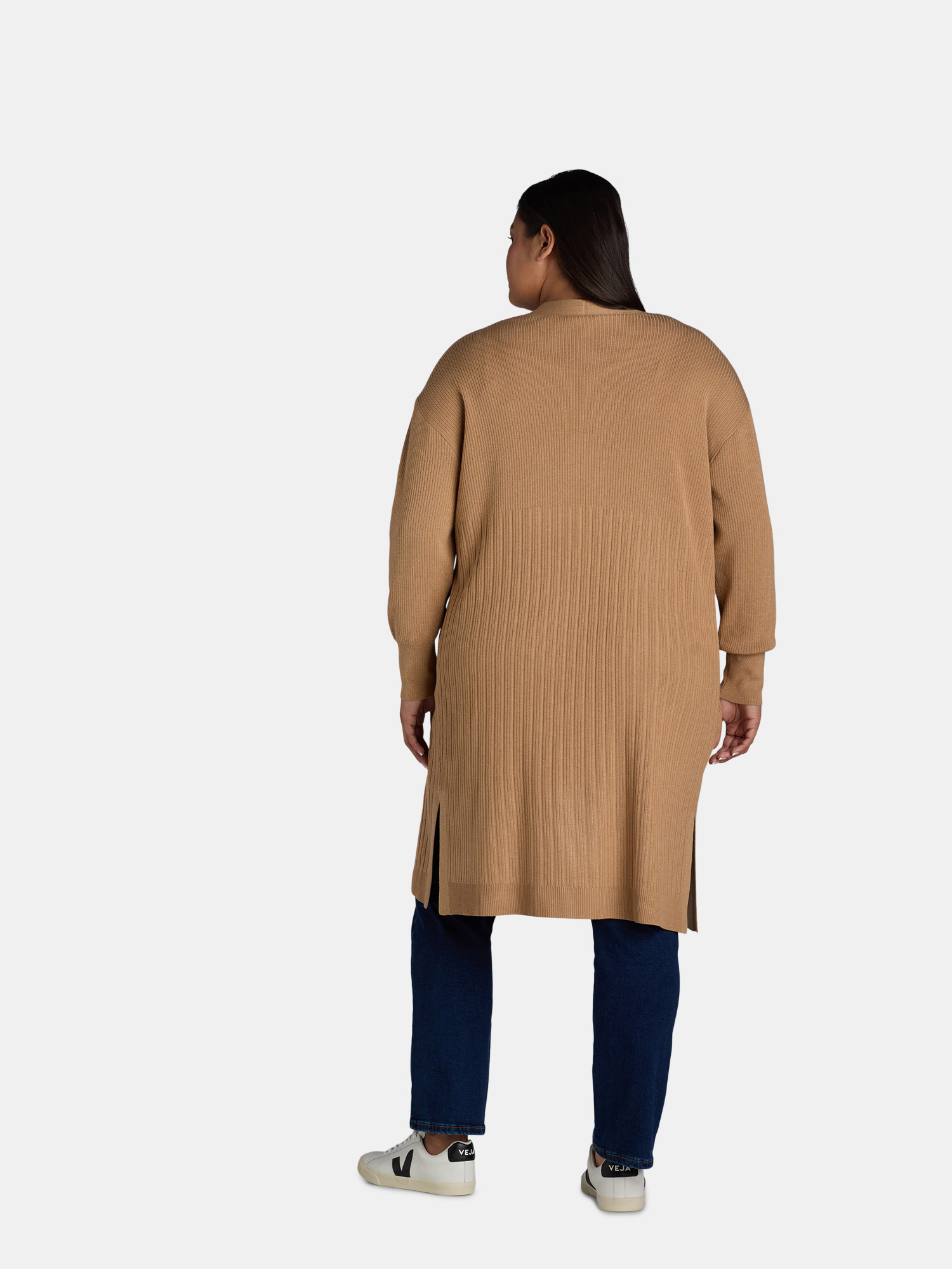 Terra & Sky Women's Plus Size Open Front Duster Cardigan, Lightweight; Sizes 0X-4X | Walmart (US)