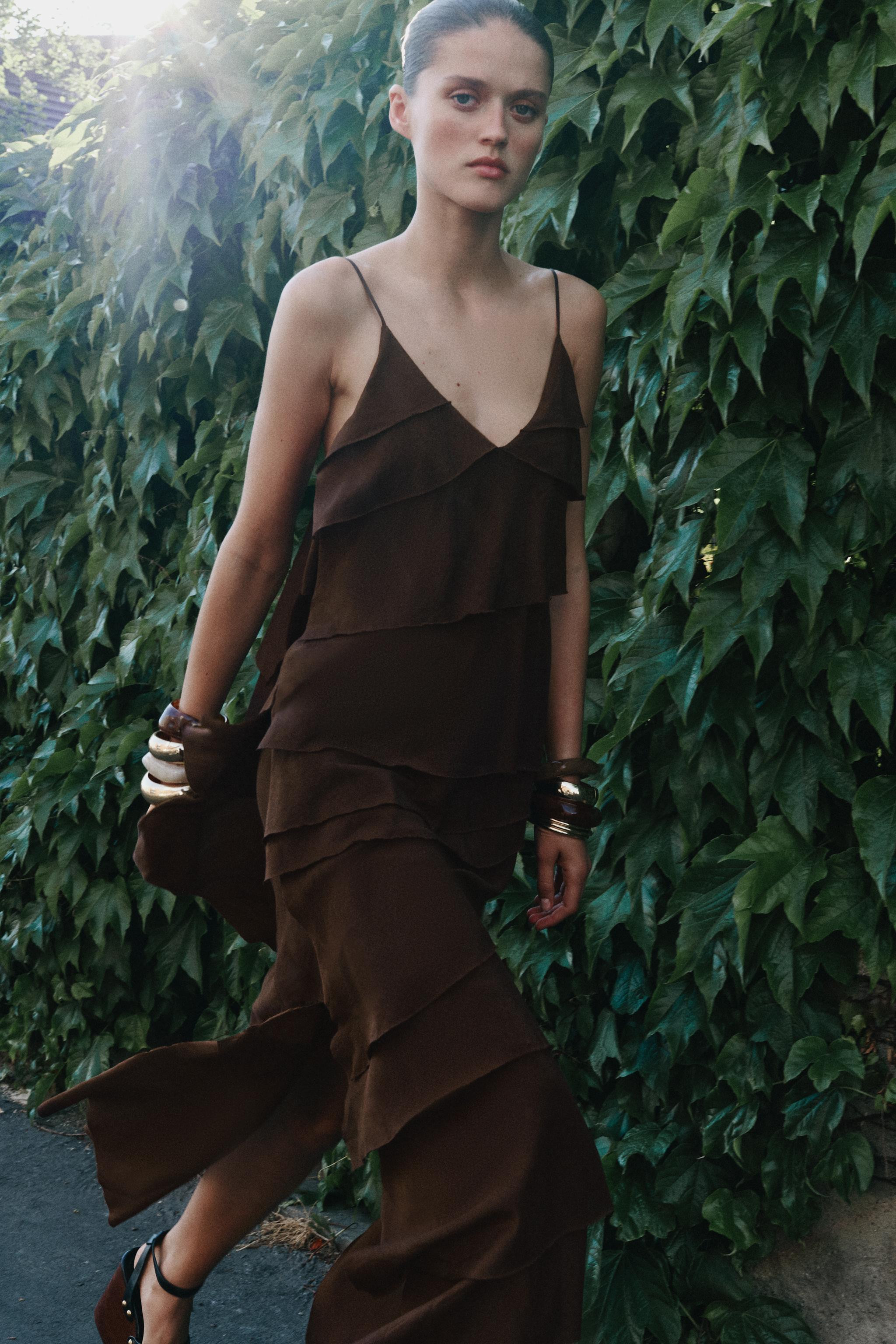 ZW COLLECTION RUFFLED DRESS | Zara UK