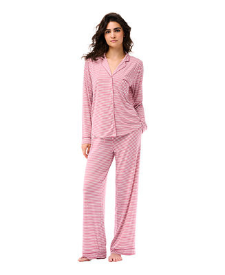 GAP Women's 2-Piece Long Sleeve Sleepwear Set - Macy's | Macy's