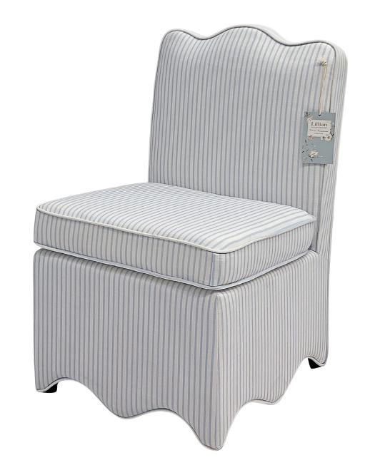 21.5x32.5 Scalloped Bottom Skirted Dining Chair | TJ Maxx