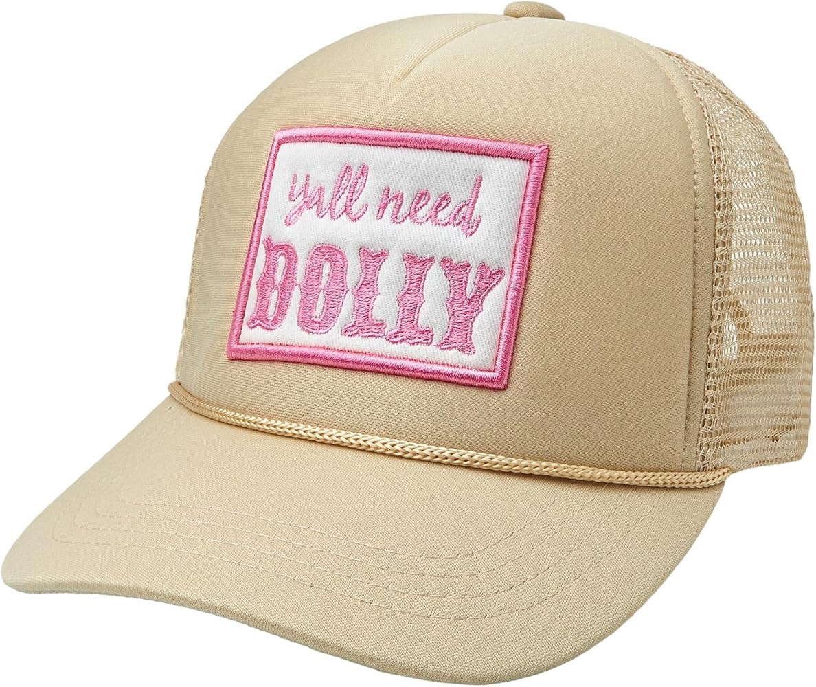 Embroidered Lettering Print Truck Hat Baseball Cap Trucker Mesh Snapback Hat | Amazon (US)