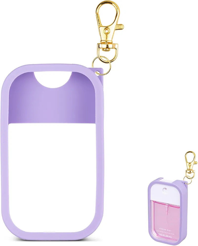 Silicone Case Compatible with Touchland Hand Sanitizer Spray, Protective Case with Keychain for P... | Amazon (US)