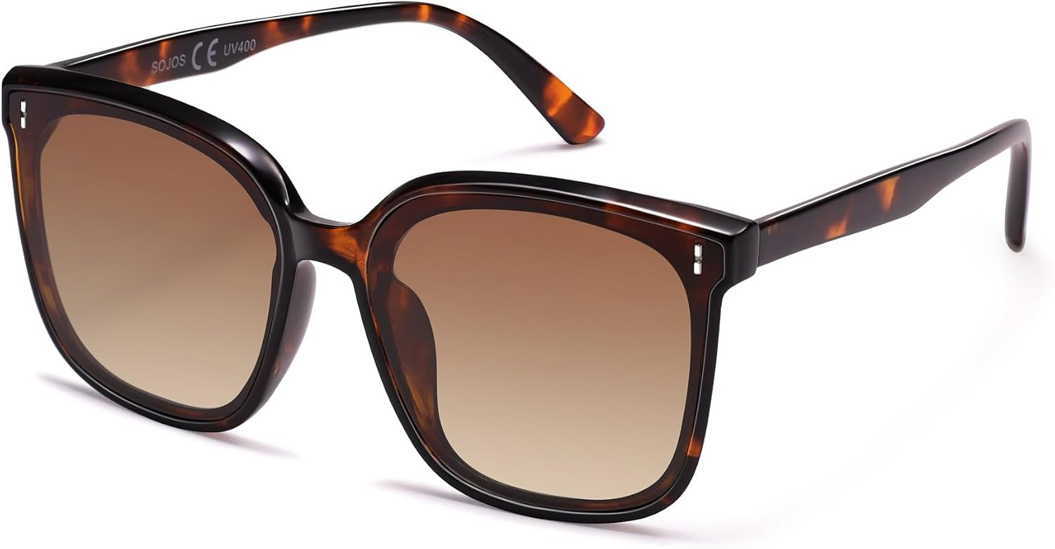 SOJOS Sunglasses for Women Men Vintage Style Shades UV400 Mirrored Lens | Amazon (US)