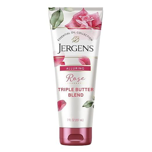 Jergens Rose Body Butter Lotion, Hand and Body Moisturizer with Camellia Essential Oil, for Indul... | Amazon (US)