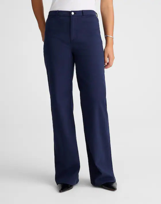 The Wide-Leg Pant in Twill | Madewell | Madewell
