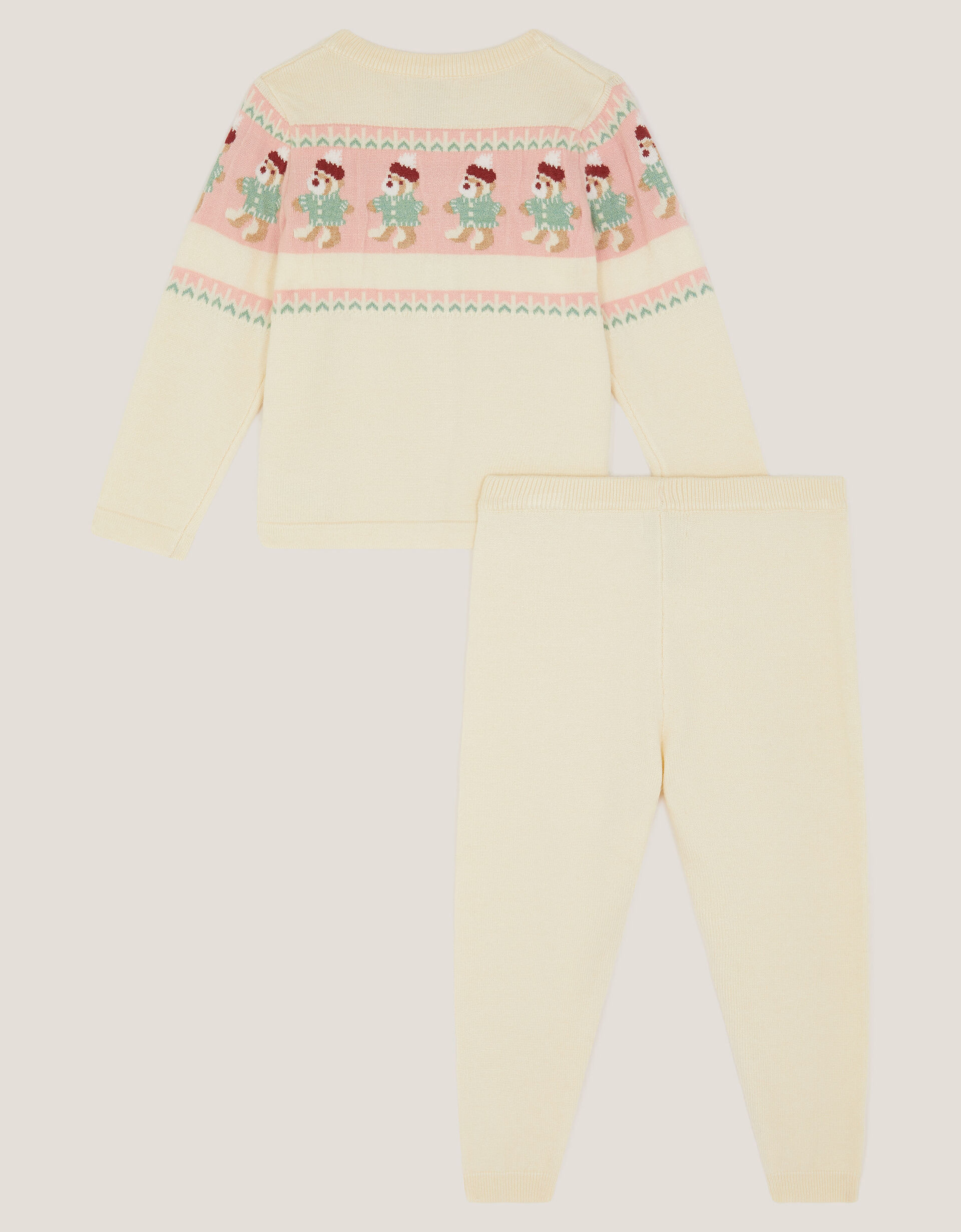 Newborn Teddy Fair Isle Cardigan & Leggings Set Ivory | Monsoon (UK)