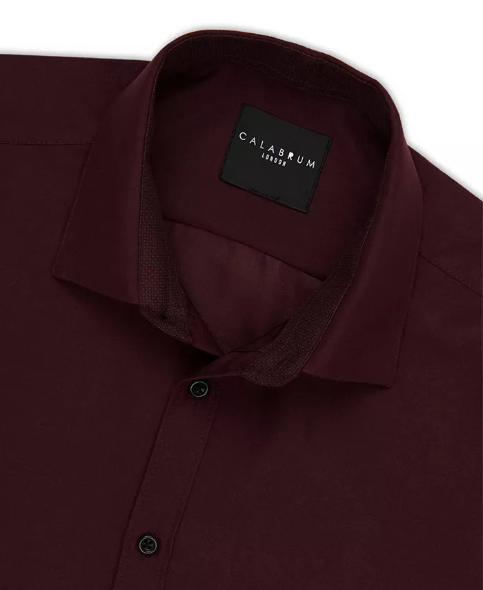Men's Regular Fit Solid Wrinkle Free Performance Dress Shirt | Macy's