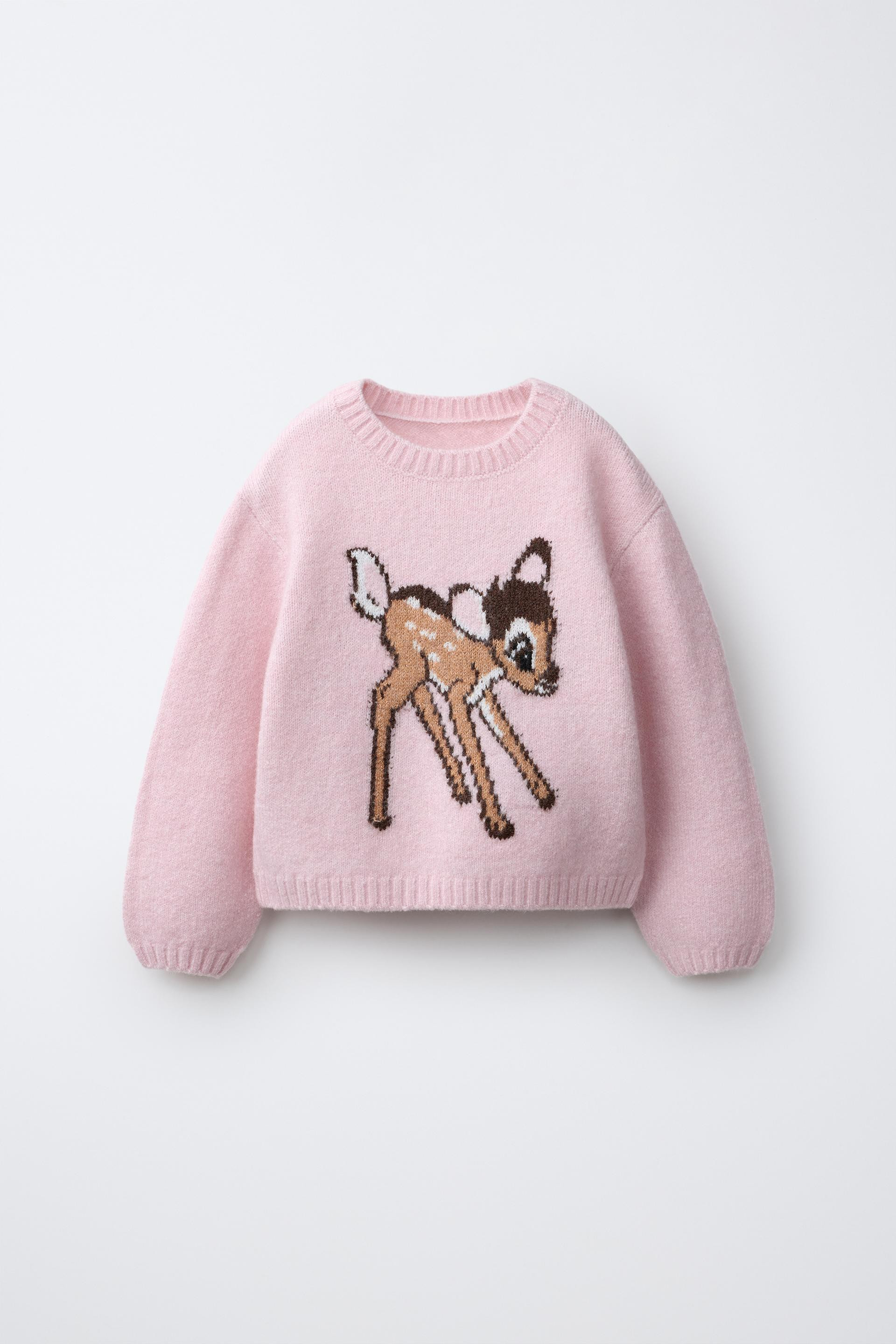 Zara - Bambi © Disney Knit Jumper - Pink - 3 Years (38,6 Inches) - Kids | Zara US