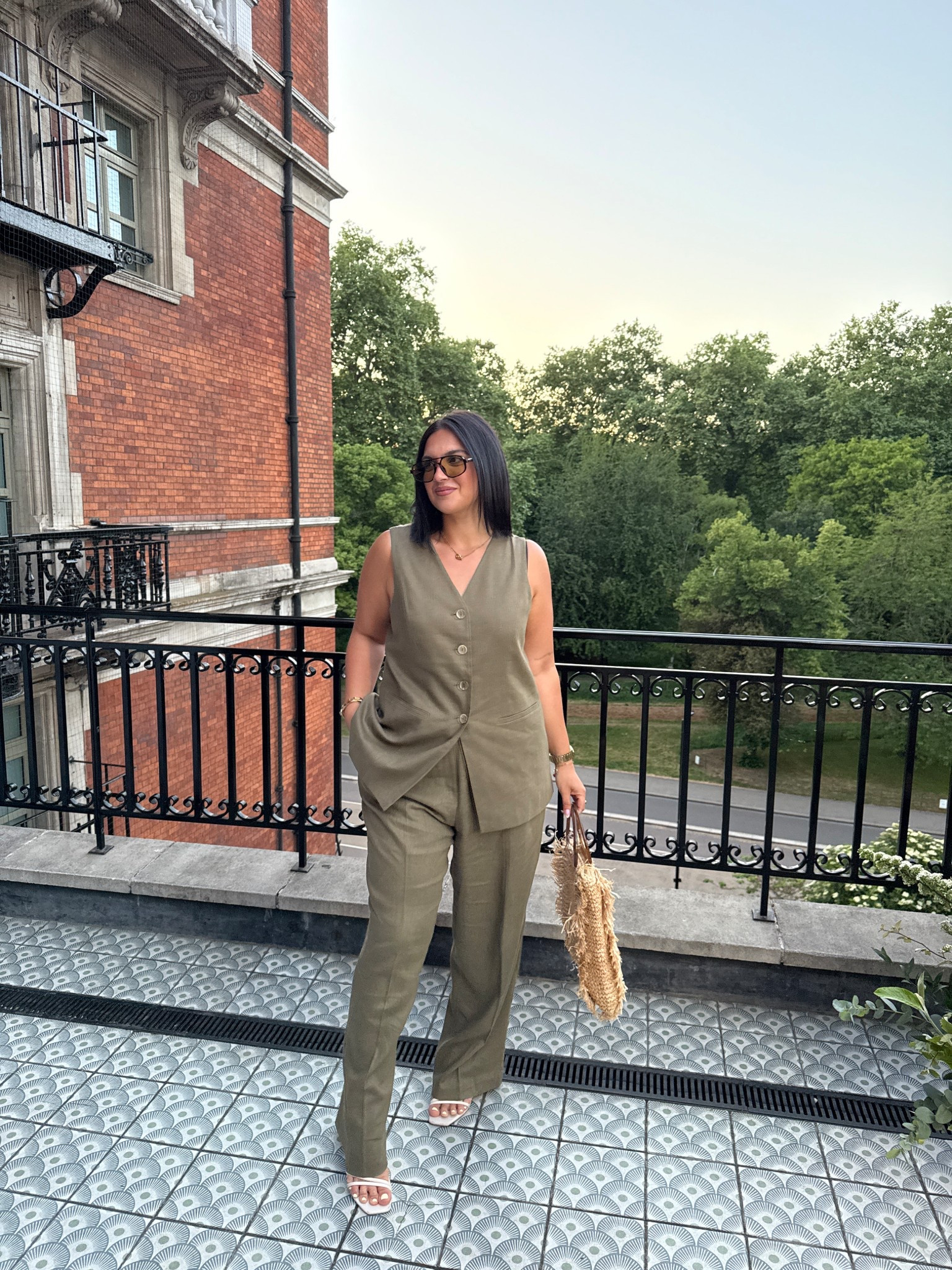 We love a linen blend co-ord for summer especially in this khaki tone! Paired with a little raffia bag for an unexpected twist but it kinda works 

#LTKstyletip #LTKeurope #LTKmidsize