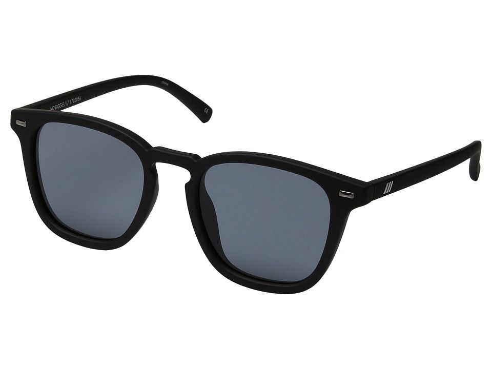 Le Specs - No Biggie (Black Rubber) Fashion Sunglasses | Zappos
