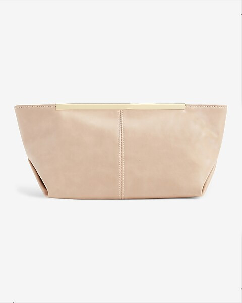Soft Vegan Leather Clutch | Express