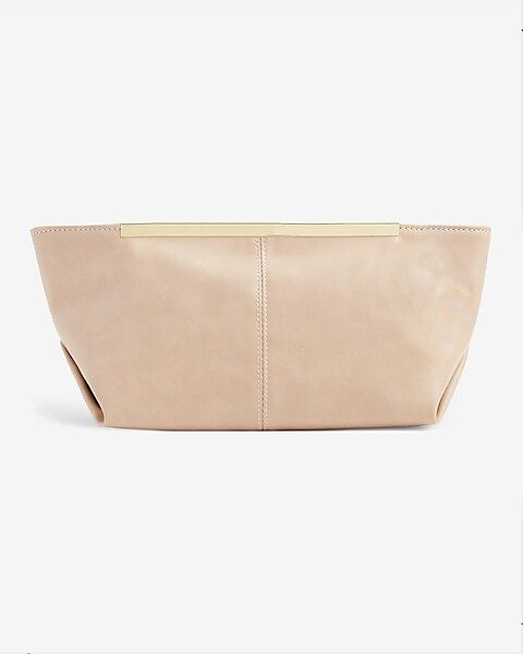 Soft Vegan Leather Clutch | Express