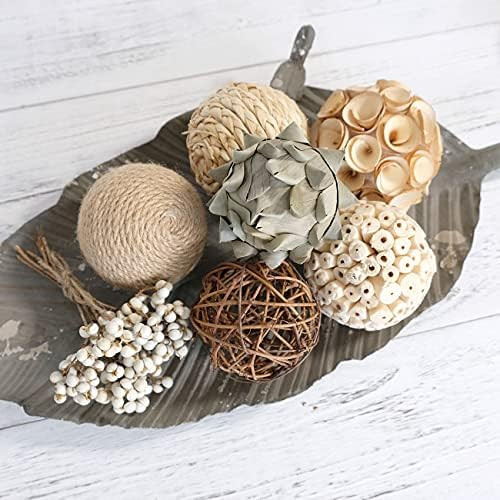 CIR OASES 6pcs 3.5inch Woven Wicker Rattan Balls Decorative Ball Twig Orbs Green Orbs Vase Bowl F... | Amazon (US)