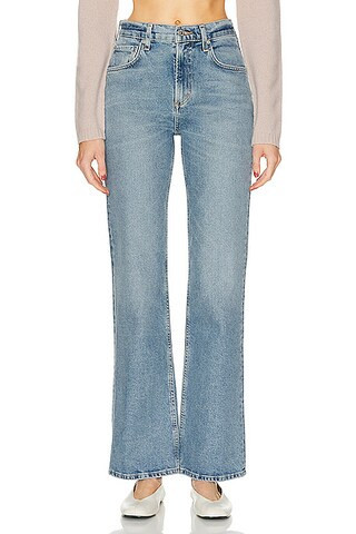 Citizens of Humanity Vidia Mid Rise Boot in Denim-Light | FWRD 