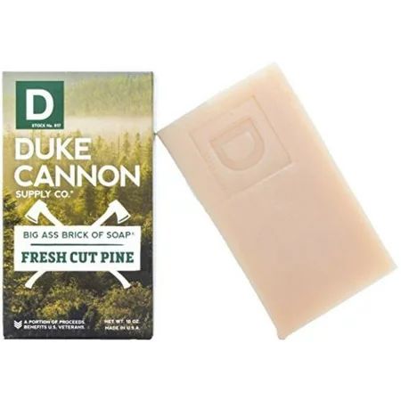 Duke Cannon Men's Big Ass Fresh Cut Pine American Brick Of Soap Bar 10oz | Walmart (US)