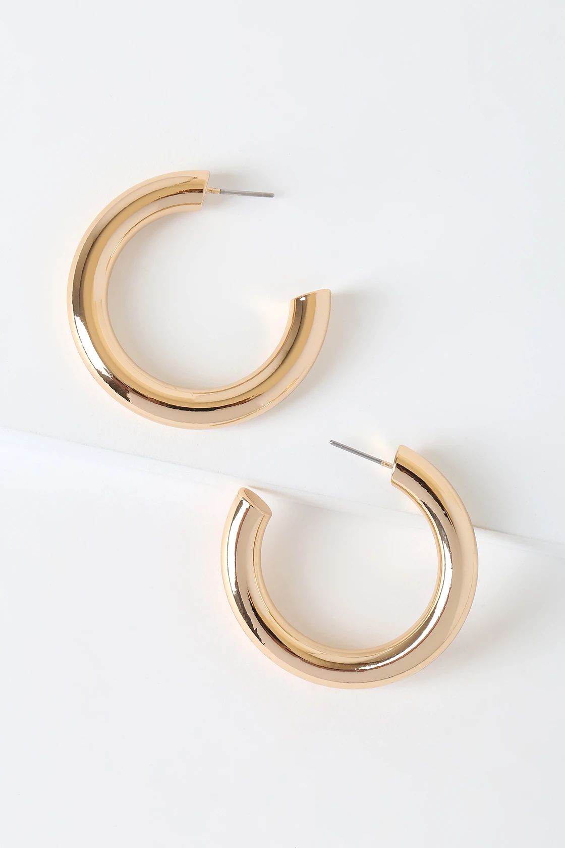 Karissa Gold Hoop Earrings | Lulus (US)