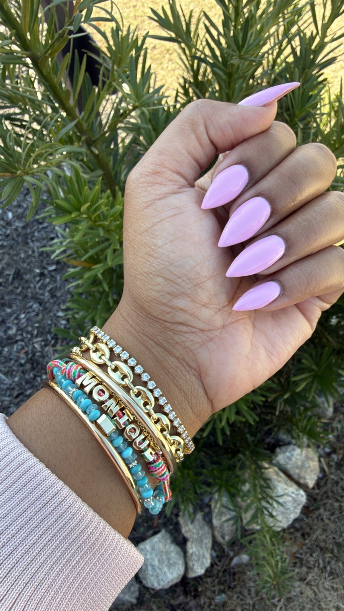 Spring bracelet stack from BaubleBar and the site is 25% off thru Sunday the 22nd 😘

#LTKFestival #LTKootd