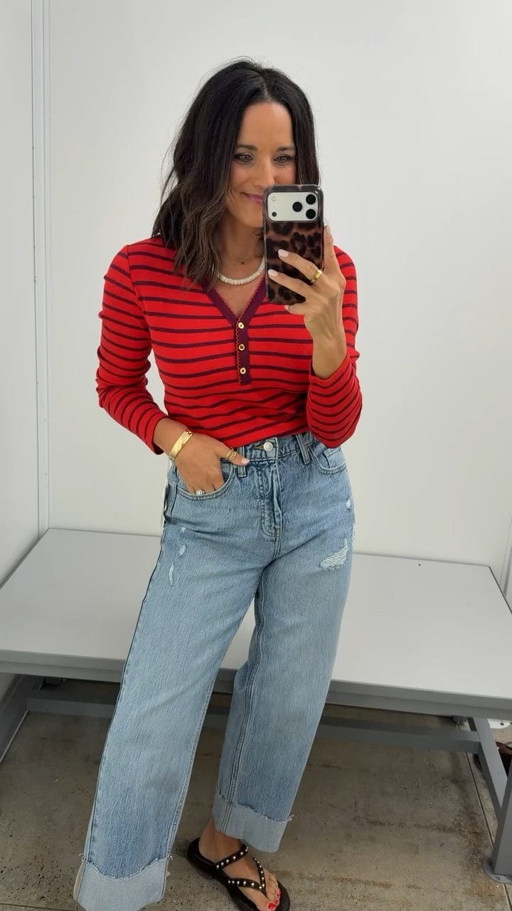 This Walmart top is such a cute fall find 🤎 the stripes & little button detail make it look way more expensive than it is. I grabbed an XS!

#WalmartFinds #WalmartFashion #WalmartStyle #AffordableFashion #FallFashion #FallOutfits #LookForLess #BudgetFriendlyFashion #FashionFinds #LTKCreator #LTKStyle