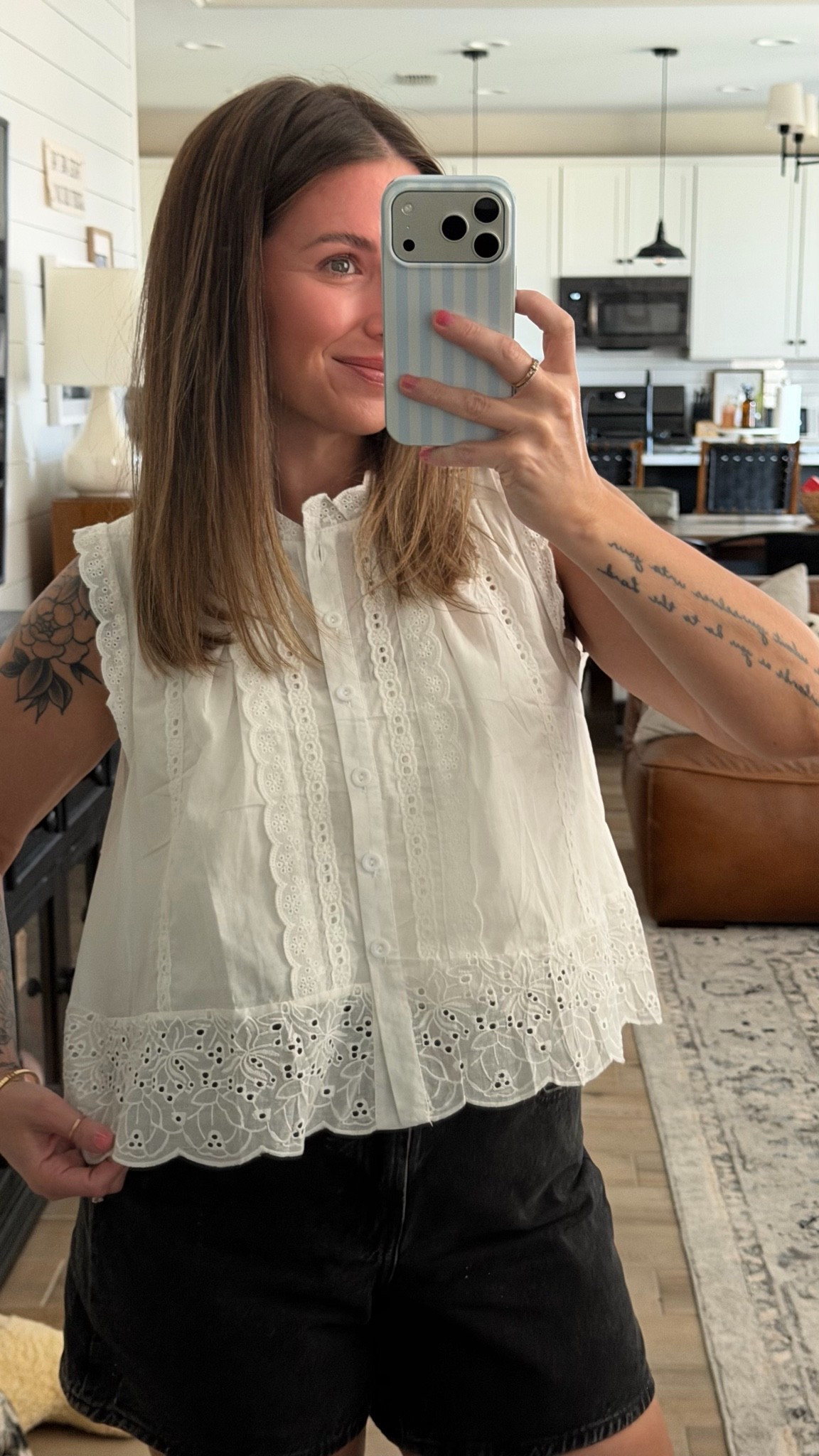 perfect dainty white top

#LTKootd
