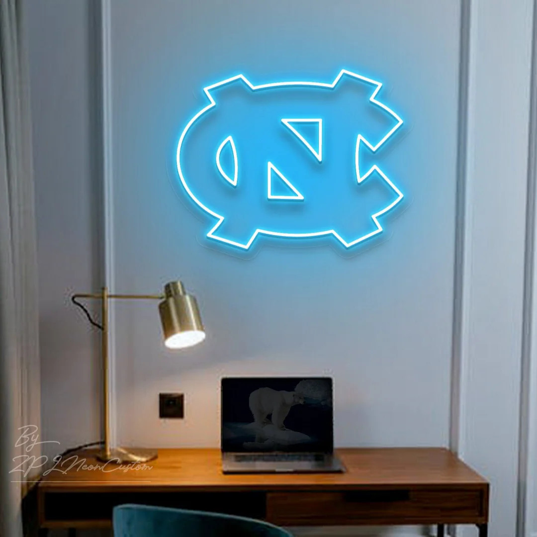North Carolina Tar Heels Sign, NCAA Team Signage, Custom Neon Sign, Led Logo of College Basketbal... | Etsy (US)