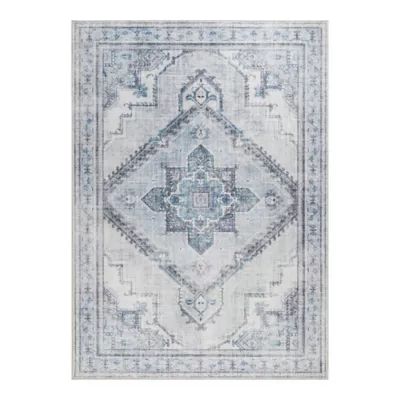 Madison Park Kingston 5' x 7' Printed Area Rug in Blue/Grey | Bed Bath & Beyond