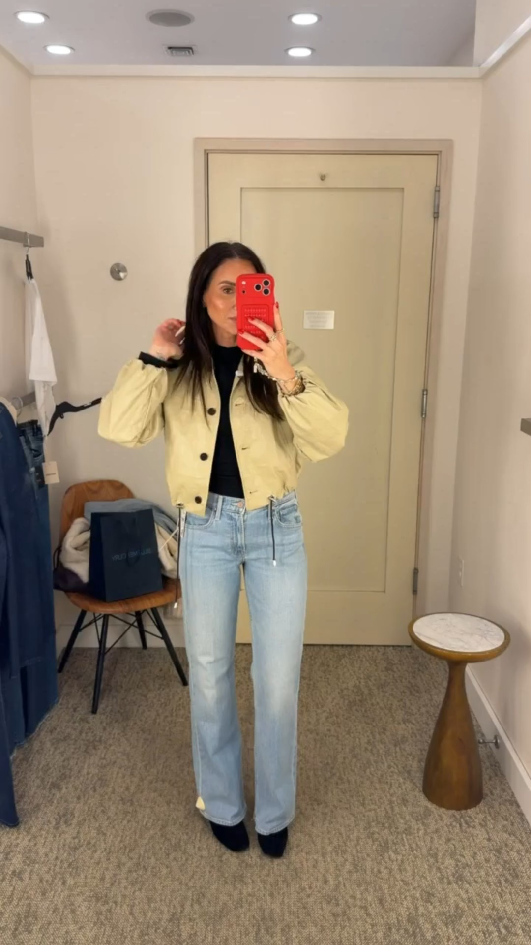 Designer jeans, worth the splurge, leather jacket, annabrstyle, mother jeans, booties, spring jackett

#LTKSeasonal #LTKootd #LTKOver40