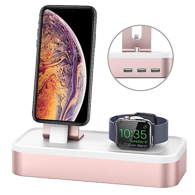Charging Stand for Apple Watch Series 4, Oittm [5 in 1 New Version] 5-port USB Rechargeable Stand... | Amazon (US)