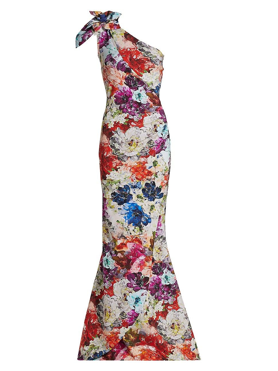 Gosia Floral One-Shoulder Gown | Saks Fifth Avenue