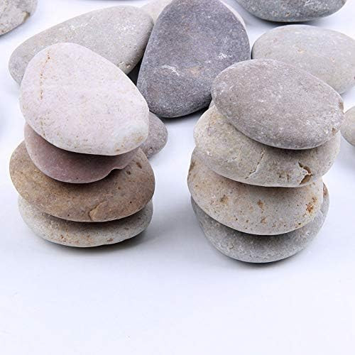 20 pcs 2-3 inch Natural Rocks for Painting Kindness Rocks Crafting Party Pack Bundle River Stones fo | Amazon (US)