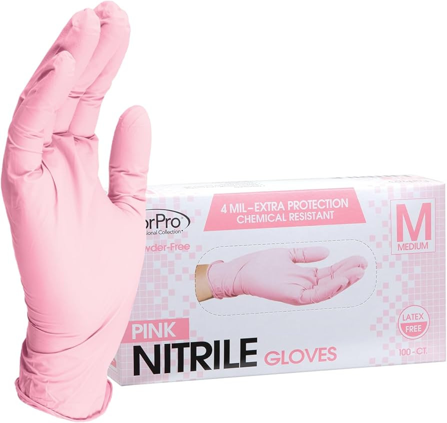 ForPro Professional Collection Disposable Nitrile Gloves, Chemical Resistant, Powder-Free, Latex-... | Amazon (US)