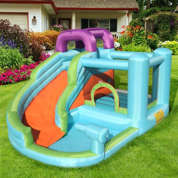 118.11' x 84.64' Bounce House with Water Slide | Wayfair North America