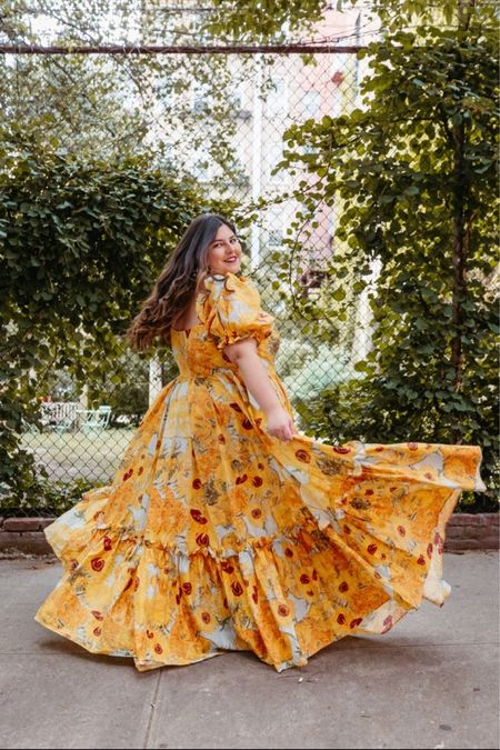 This sunflower Van Gogh dress is back in stock! It’s absolutely gorgeous and breathtaking. Never getting over this one! 🌻 

#LTKSeasonal #LTKplussize #LTKwedding