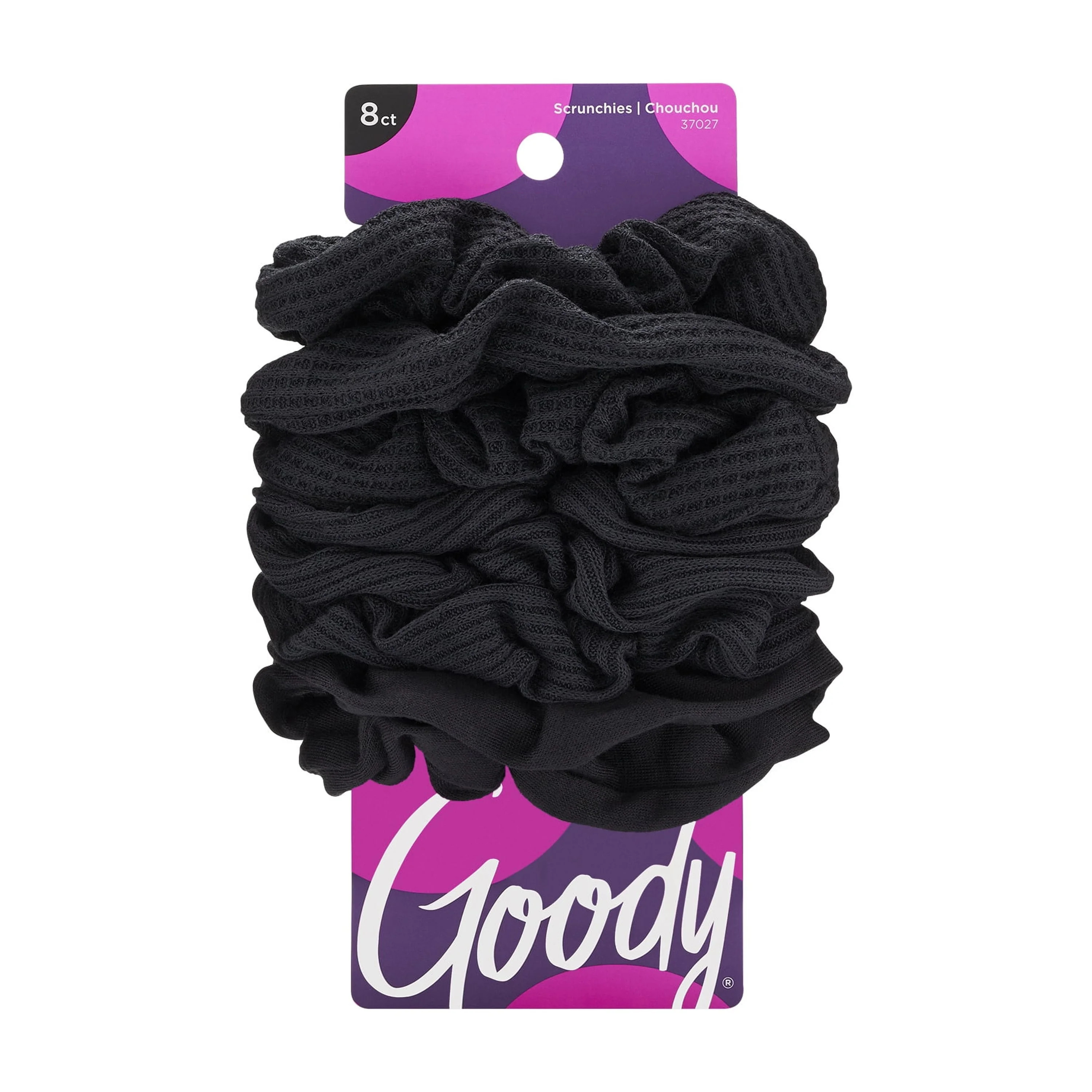 Goody Ouchless Scrunchies, Gentle Hair Scrunchies, Black, 8 Ct | Walmart (US)