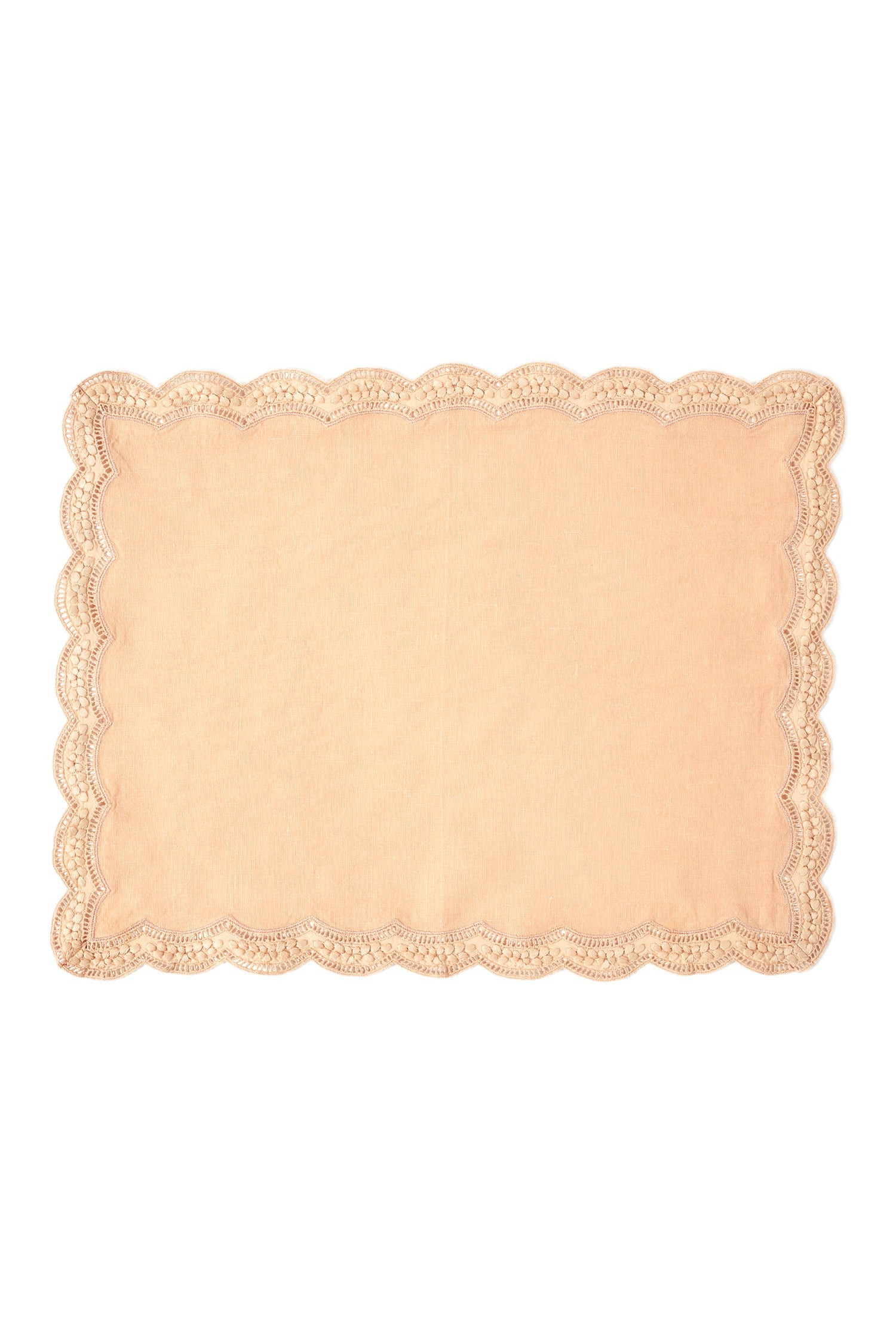 Scallop Embroidered Placemat

      Blush | Ulla Johnson