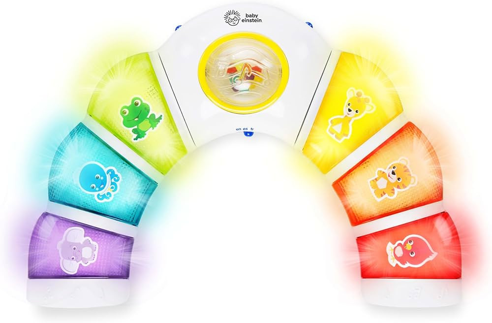 Baby Einstein Glow & Discover Light Bar Musical Activity Station and Tummy Time Toy, Montessori C... | Amazon (US)