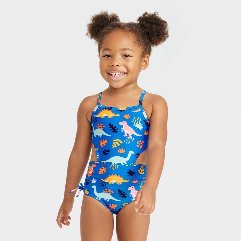 Toddler Girls' Dinosaur One Piece Swimsuit - Cat & Jack™ | Target