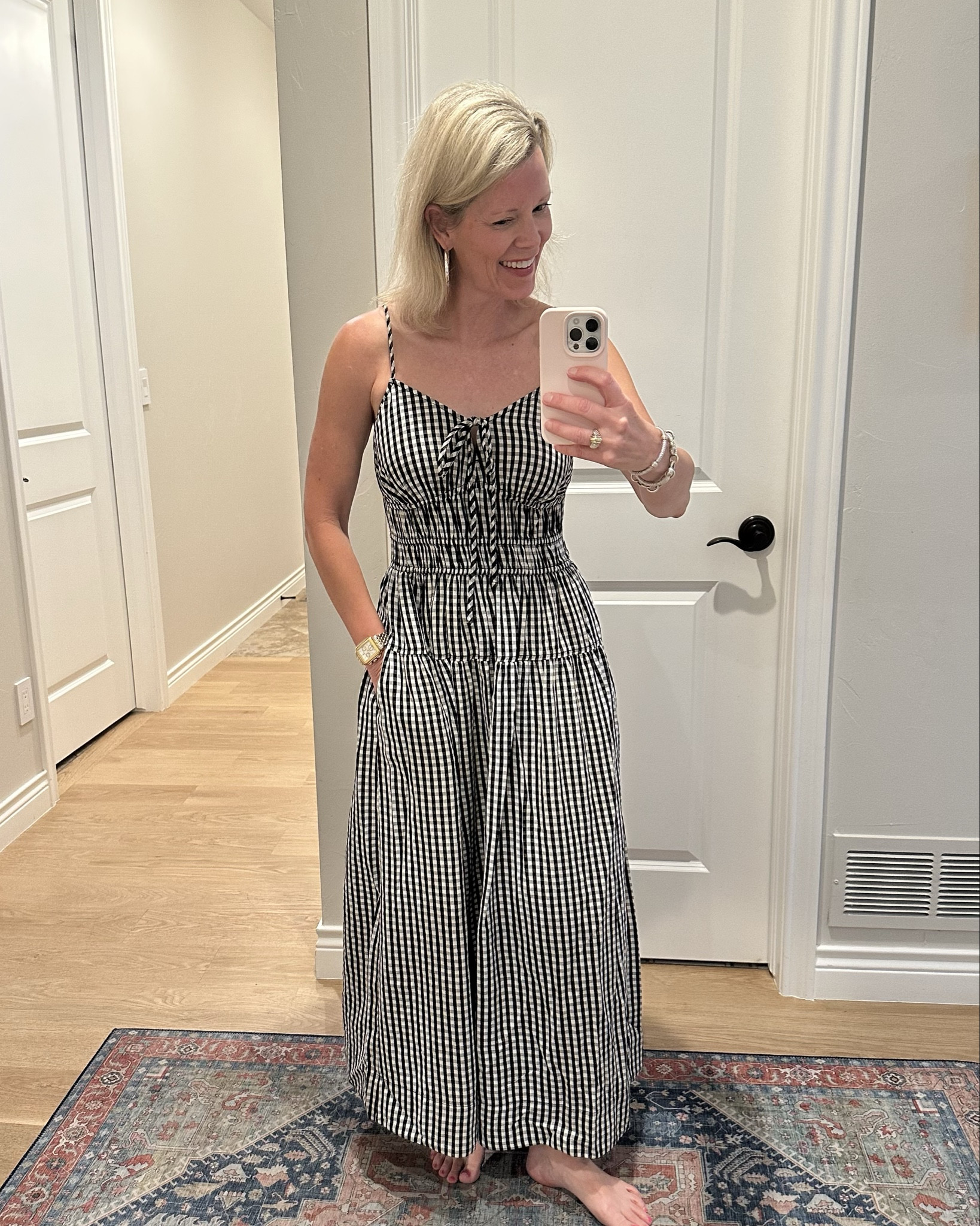 I am finding the cutest things at Walmart lately! I am in love with this gingham dress and plan on wearing it to a concert on Saturday. It has adjustable straps, pockets and is so so comfortable. I am typically an extra small or small and went with the extra small. Get it before it sells out! You will love it!

#LTKFindsUnder50 #LTKSeasonal #LTKStyleTip