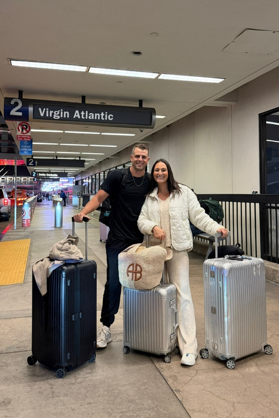 His + hers airport ootd ✈️ sharing our outfit details + luggage favs! 

Travel outfits
Travel ootd 
Luggage

#LTKStyleTip #LTKTravel #LTKMens