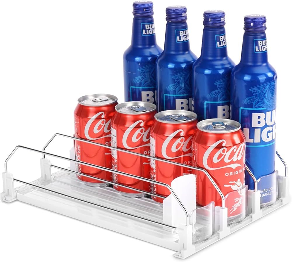 Automatic Soda Can Organizer for Refrigerator Can Dispenser for Beer Soda Seltzer Drink Pop Can H... | Amazon (US)