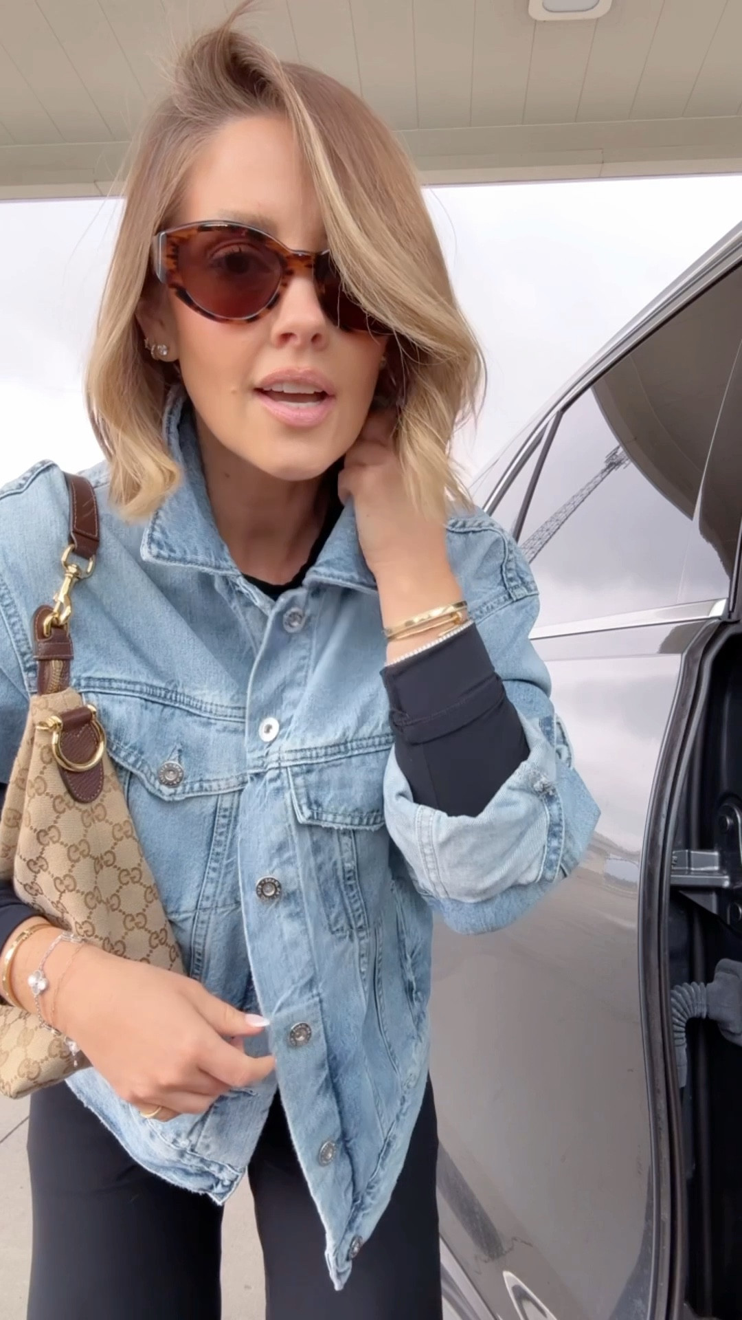 Small Amazon long sleeve / small sports bra / XS short Amazon pants / XS oversized jacket  

#LTKActive #LTKPetite #LTKootd