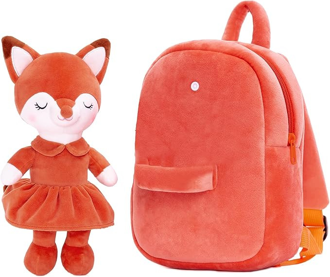 Lazada Toddler Backpack for Kids Girl Toys Fox Animal Plush Backpacks Baby Girl Gifts Age 2+ Brow... | Amazon (US)