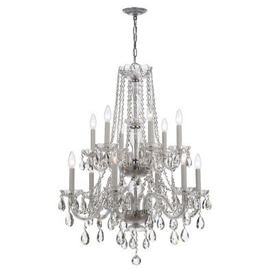 Crystorama Lighting Traditional Crystal 12 - Light Chandelier in Polished Chrome | Target