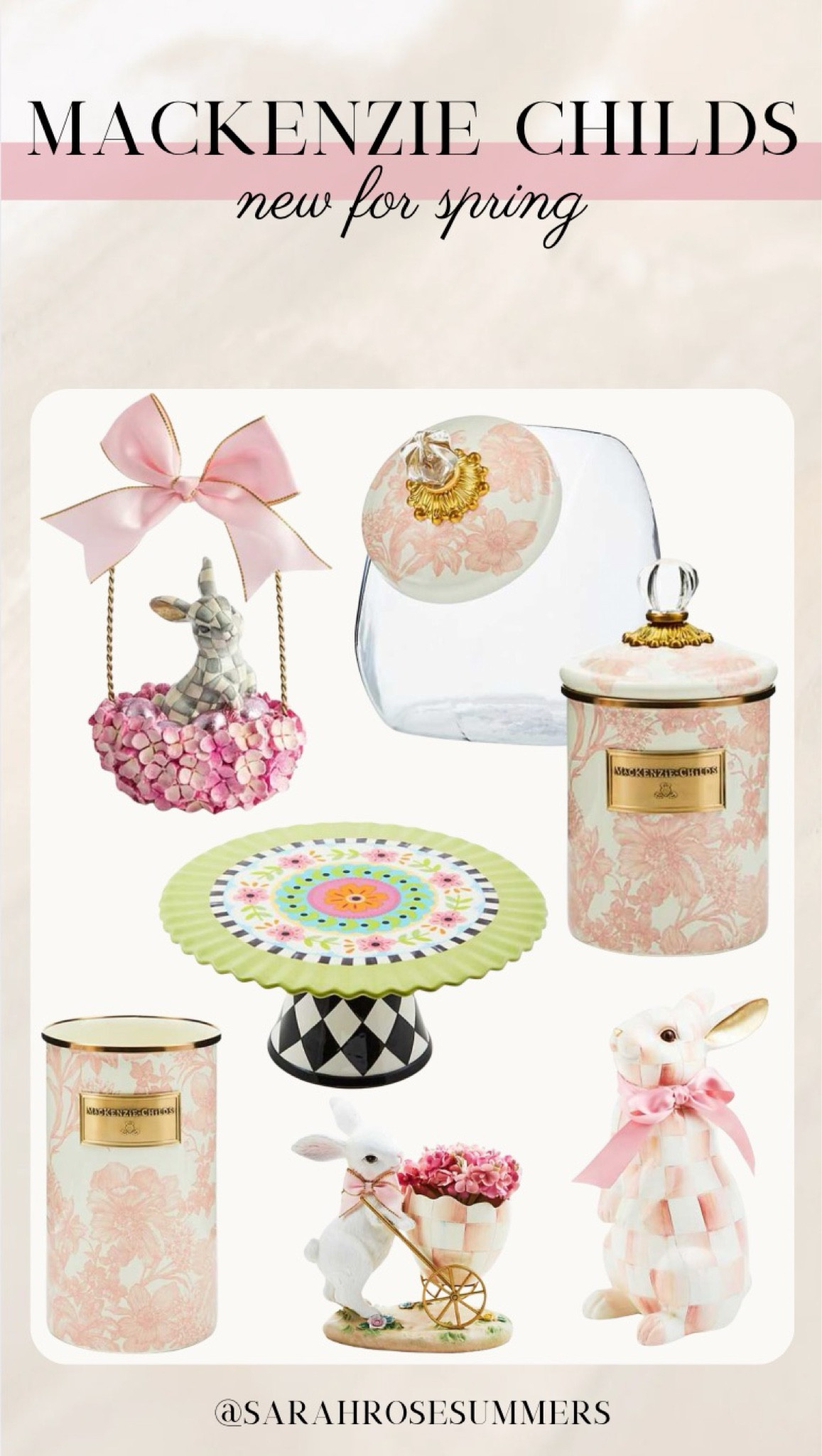 MacKenzie Childs new for spring! Pink floral kitchenware. Easter decor #LTKSpring

#LTKHome