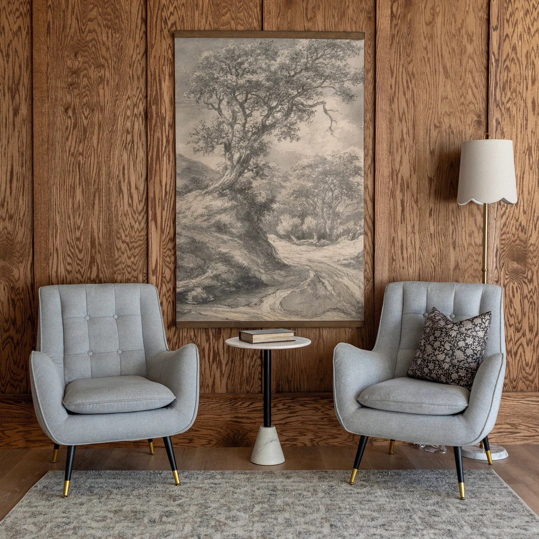 Black and White Vintage Art Black and White Tree Tapestry Neutral Wall Hanging Large Canvas Tapes... | Etsy (US)