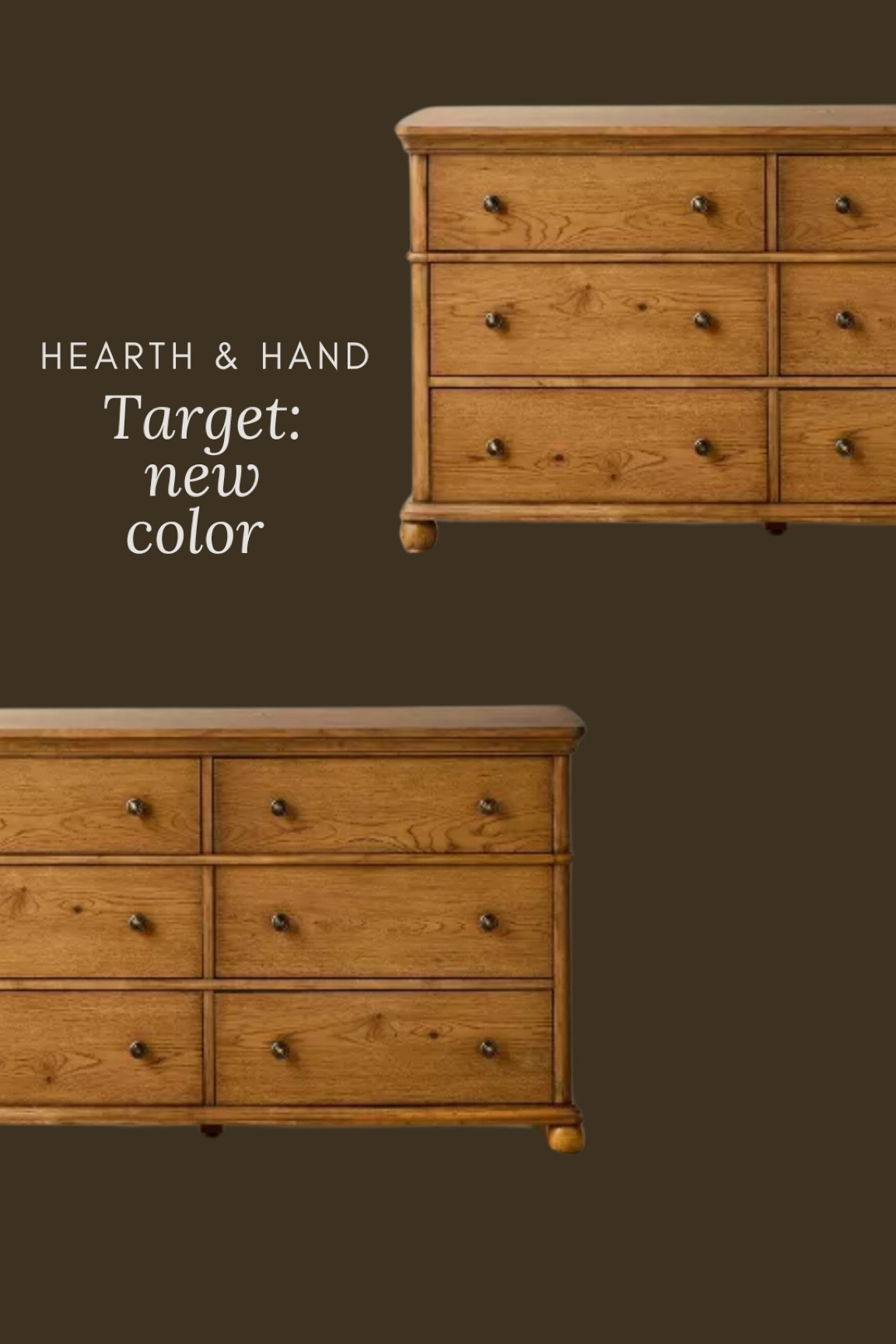 Love this new color of this dresser, brand new arrival from hearth and hand for target, a vintage style bun, foot dresser, a large dresser, a bedroom

#LTKStyleTip #LTKHome #LTKSaleAlert